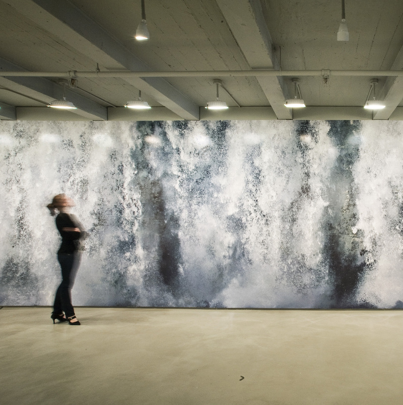 Fall, 2007, digital print on vinyl, 10 X 66 ft, Black and White Gallery, New York