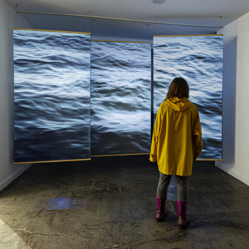 Alza le vele, 2019, size variable, Three-Channel video with three screens. Installation view Gallery Route One.