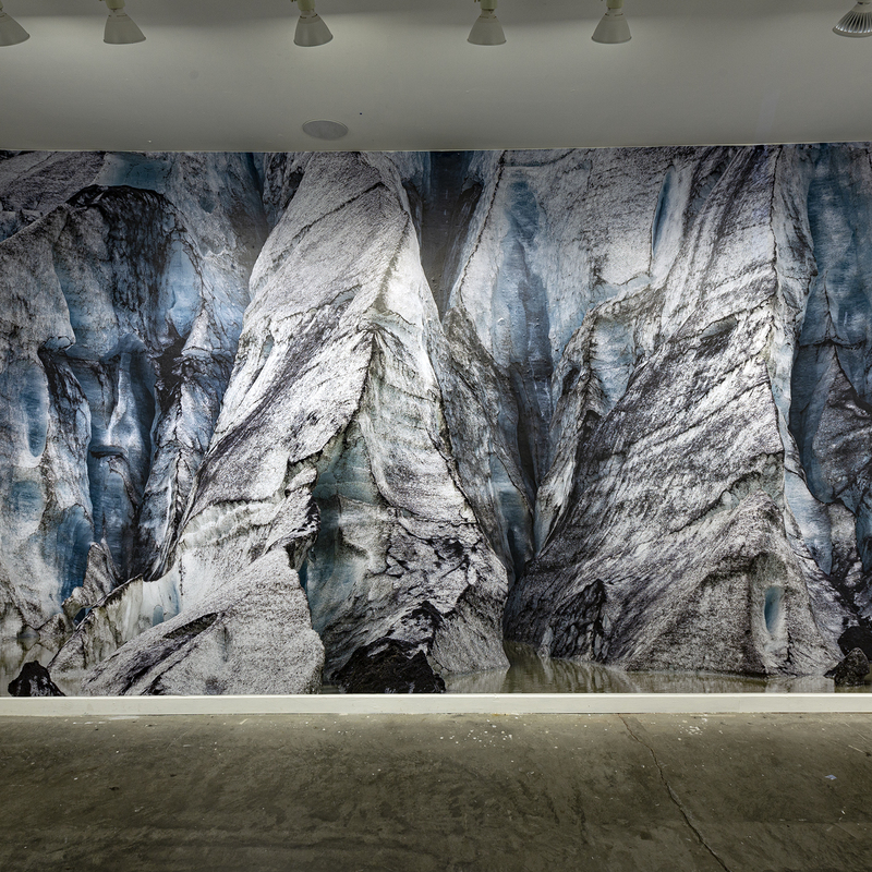 Melt, 2019, digital print on vinyl, 9 X 17 ft, Route One Gallery, Point Reyes, CA