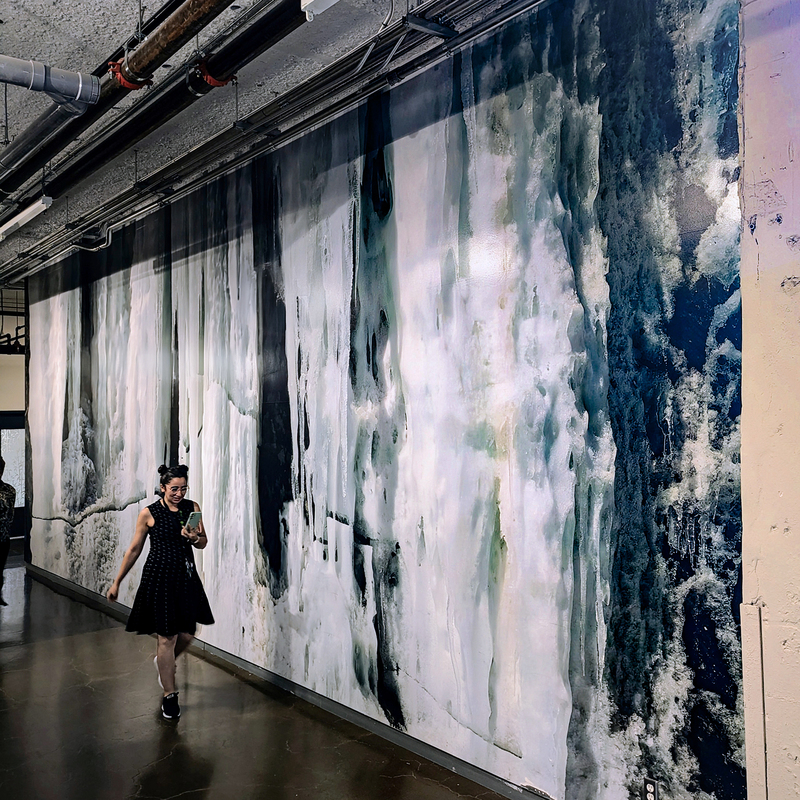 Thaw (Montreal), 2015, digital print on vinyl, 13 X 34 ft. Montreal